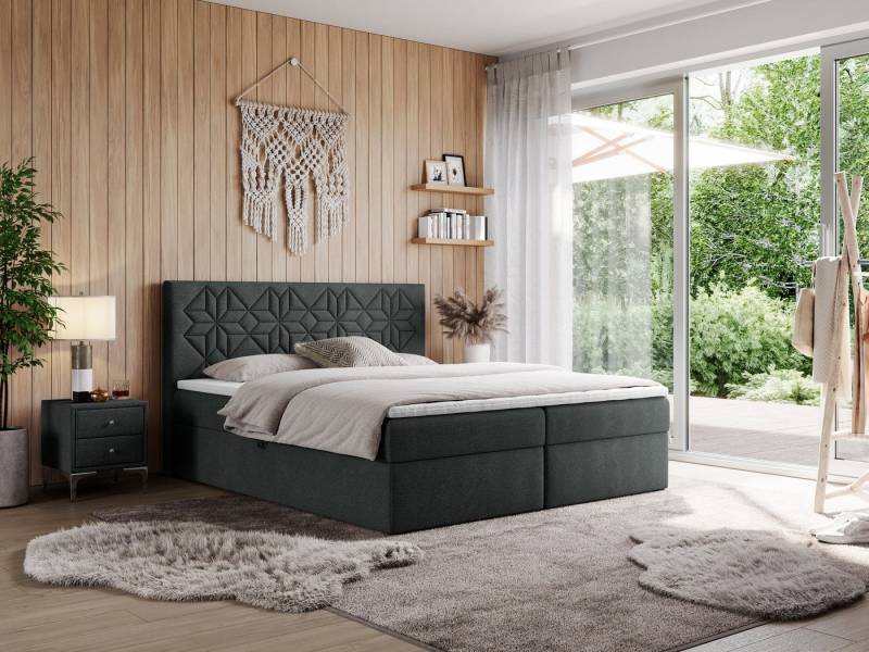 MKS MÖBEL Boxspringbett LEILA (Set, Packung, Boxspringbett, T30-Schaum, Topper inkl), Doppelbett mit Multipocket - Matratzen und Topper - Modern Bett MKS MÖBEL Boxspringbett LEILA (Set, Packung, Boxspringbett, T30-Schaum, Topper inkl), Doppelbett mit Multipocket - Matratzen und Topper - Modern Bett von MKS MÖBEL
