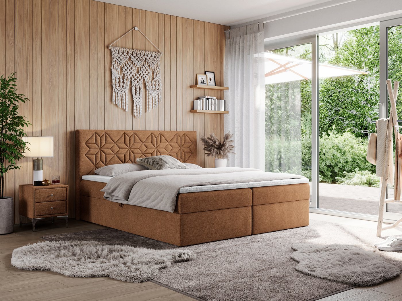 MKS MÖBEL Boxspringbett LEILA (Set, Packung, Boxspringbett, T30-Schaum, Topper inkl), Doppelbett mit Multipocket - Matratzen und Topper - Modern Bett MKS MÖBEL Boxspringbett LEILA (Set, Packung, Boxspringbett, T30-Schaum, Topper inkl), Doppelbett mit Multipocket - Matratzen und Topper - Modern Bett von MKS MÖBEL