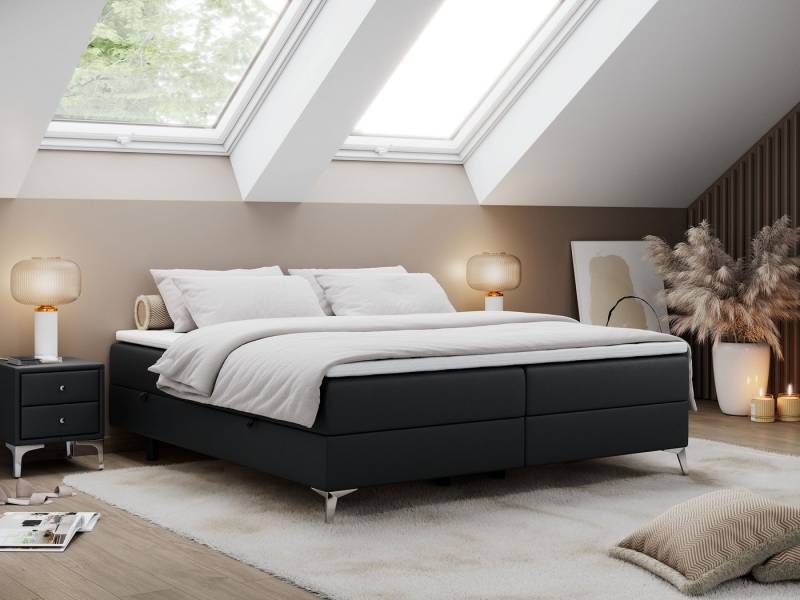 MKS MÖBEL Boxspringbett LESS (Set, Packung, T30-Schaum, Bettkästen, Doppelbett, Polsterbett), Doppelbett mit Multipocket-Matratzen, Topper, Modern MKS MÖBEL Boxspringbett LESS (Set, Packung, T30-Schaum, Bettkästen, Doppelbett, Polsterbett), Doppelbett mit Multipocket-Matratzen, Topper, Modern von MKS MÖBEL