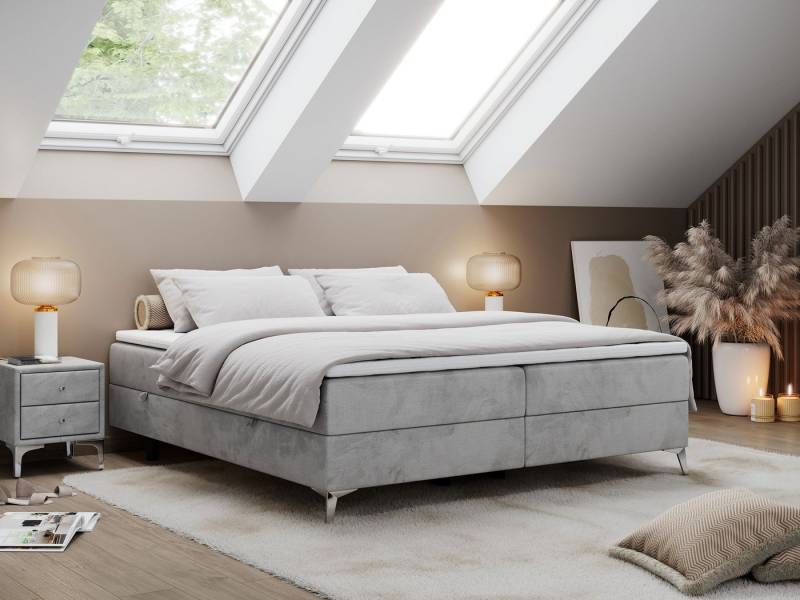 MKS MÖBEL Boxspringbett LESS (Set, Packung, T30-Schaum, Bettkästen, Doppelbett, Polsterbett), Doppelbett mit Multipocket-Matratzen, Topper, Modern MKS MÖBEL Boxspringbett LESS (Set, Packung, T30-Schaum, Bettkästen, Doppelbett, Polsterbett), Doppelbett mit Multipocket-Matratzen, Topper, Modern von MKS MÖBEL