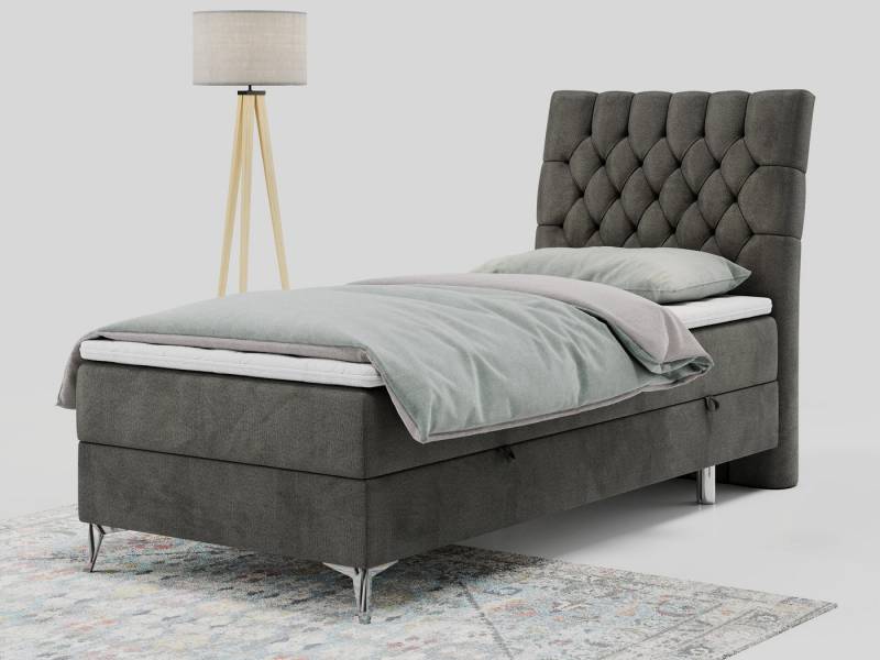 MKS MÖBEL Boxspringbett MILEN (Set, Packung, H3-Matratze, Topper T25, T30-Schaum, 7 Härtezonen), Einzelbett 90x200, Polsterbett mit Multipocket-Matratze und Topper MKS MÖBEL Boxspringbett MILEN (Set, Packung, H3-Matratze, Topper T25, T30-Schaum, 7 Härtezonen), Einzelbett 90x200, Polsterbett mit Multipocket-Matratze und Topper von MKS MÖBEL