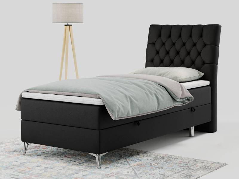 MKS MÖBEL Boxspringbett MILEN (Set, Packung, H3-Matratze, Topper T25, T30-Schaum, 7 Härtezonen), Einzelbett 90x200, Polsterbett mit Multipocket-Matratze und Topper MKS MÖBEL Boxspringbett MILEN (Set, Packung, H3-Matratze, Topper T25, T30-Schaum, 7 Härtezonen), Einzelbett 90x200, Polsterbett mit Multipocket-Matratze und Topper von MKS MÖBEL
