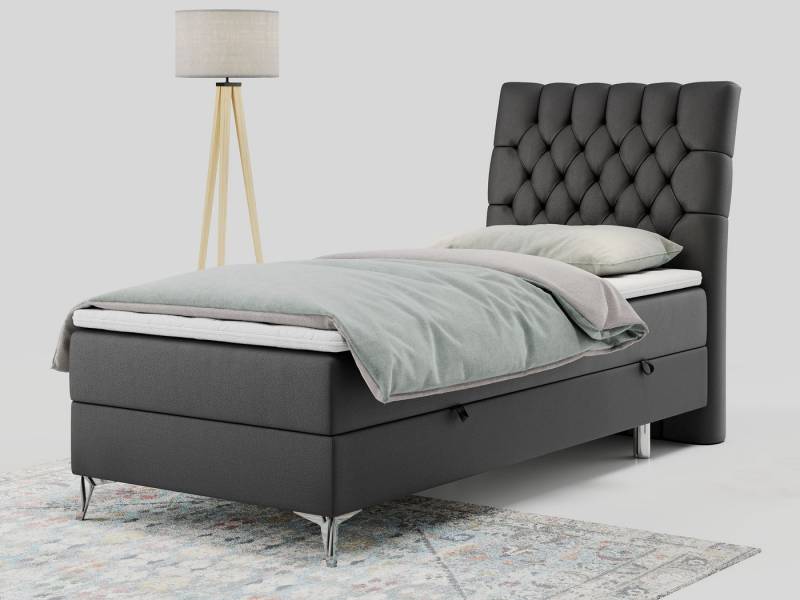 MKS MÖBEL Boxspringbett MILEN (Set, Packung, H3-Matratze, Topper T25, T30-Schaum, 7 Härtezonen), Einzelbett 90x200, Polsterbett mit Multipocket-Matratze und Topper MKS MÖBEL Boxspringbett MILEN (Set, Packung, H3-Matratze, Topper T25, T30-Schaum, 7 Härtezonen), Einzelbett 90x200, Polsterbett mit Multipocket-Matratze und Topper von MKS MÖBEL
