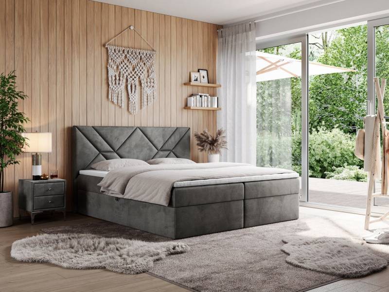MKS MÖBEL Boxspringbett NEOMI (Set, Packung, Polsterbett, T30-Schaum, dekorativem Kopfteil), Doppelbett, Multipocket-Matratzen, mit Topper MKS MÖBEL Boxspringbett NEOMI (Set, Packung, Polsterbett, T30-Schaum, dekorativem Kopfteil), Doppelbett, Multipocket-Matratzen, mit Topper von MKS MÖBEL