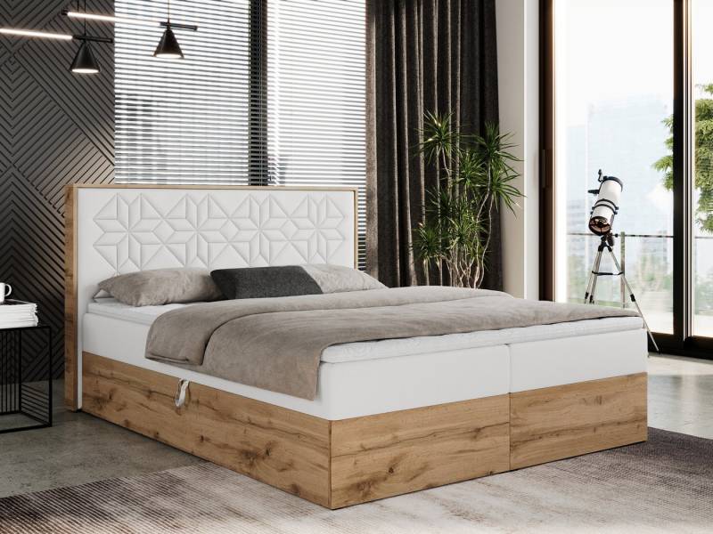 MKS MÖBEL Boxspringbett NESSI (Set, Packung, Stauraum, Topper, Möbelplatten, Gepolstertes Kopfteil), mit Bettkästen, Doppelbett, Multipocket Matratze, hohes Kopfteil MKS MÖBEL Boxspringbett NESSI (Set, Packung, Stauraum, Topper, Möbelplatten, Gepolstertes Kopfteil), mit Bettkästen, Doppelbett, Multipocket Matratze, hohes Kopfteil von MKS MÖBEL