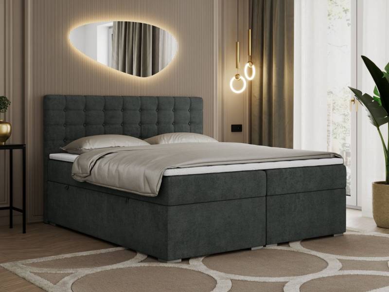 MKS MÖBEL Boxspringbett SUSAN (Set, Packung, H3-Matratze, 7 Härtezonen, T30-Schaum, Kopfteil mit Knöpfen), Doppelbett, Multipocket-Matratzen, Boxspringbett mit Bettkästen MKS MÖBEL Boxspringbett SUSAN (Set, Packung, H3-Matratze, 7 Härtezonen, T30-Schaum, Kopfteil mit Knöpfen), Doppelbett, Multipocket-Matratzen, Boxspringbett mit Bettkästen von MKS MÖBEL