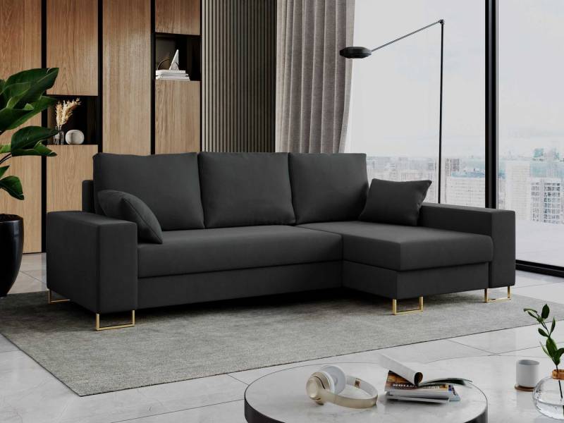 MKS MÖBEL Ecksofa DORIAN, Set, Schlaffunktion, Bonellfedern, Metallbeine, Modern Ecksofa, L-Form Couch, Wohnlandschaft von MKS MÖBEL