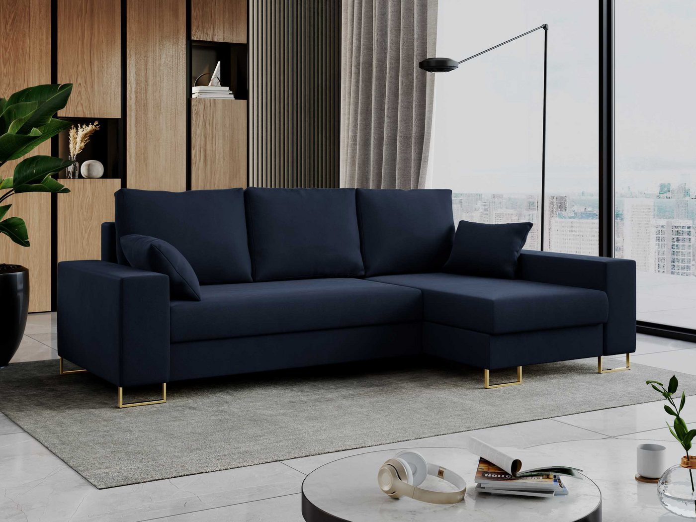 MKS MÖBEL Ecksofa DORIAN, Modern Ecksofa, L-Form Couch, Wohnlandschaft von MKS MÖBEL