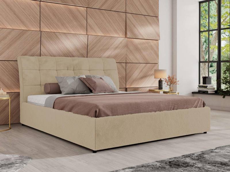 MKS MÖBEL Polsterbett GALA CLASSIC (Set, ohne oder mit Matratze im Set (Schaumstoff, Federkern, Multipocket), Metall-Lift, gepolsterter Kopfteil, mit Lattenrost & Bettkasten von MKS MÖBEL