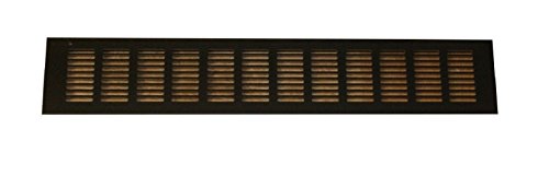 Aluminium Lüftungsgitter Heizungsgitter Gitter Lochblech Verschiedene Größen (braun/bronze 400x80mm) von MKV