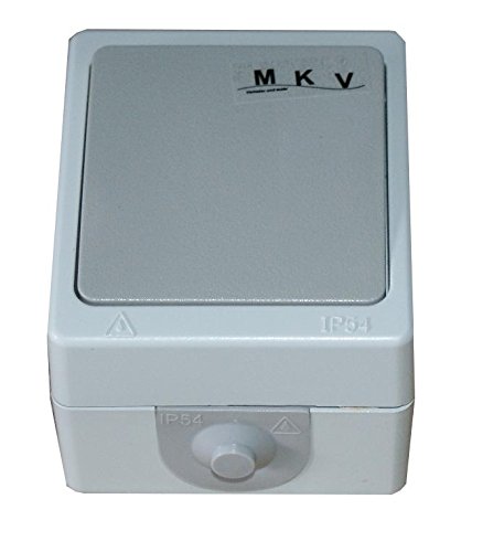 Feuchtraum Taster IP54 Klingeltaster Aufputz Lichtschalter von MKV
