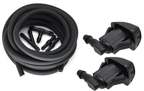 MKVAXR, for Jeep, for Grand, for Cherokee 2005 2006 2007 2008 2009 2010 2011 2012 2013 2014 2015 2016 2X Frontscheibenwischer-Waschdüsen-Set Scheibenwaschdüse(BLACK 2) von MKVAXR