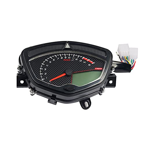 MKVAXR, for YAMAHA, LC135 LC 135 Wassertemperatur Motorrad Drehzahlmesser Digital Kilometerzähler Tachometer Messgerät Moto Tacho Instrument Motorrad-Tachometer von MKVAXR