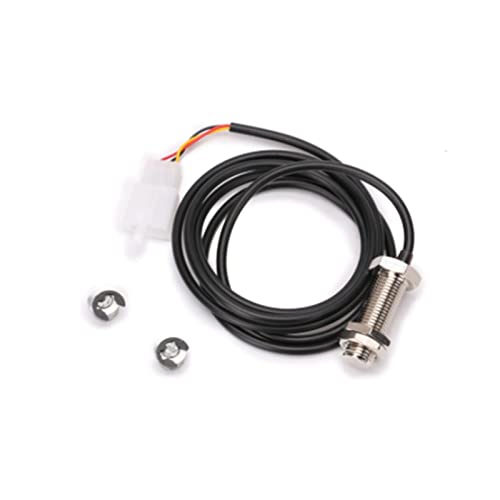 MKVAXR 1X Sensor Kabel + 2X Magnet Motorrad Digital ATV Kilometerzähler Tachometer Motorrad-Tachometer(Without bracket-A) von MKVAXR