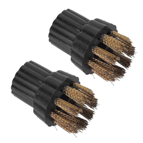 MKVAXR 2 stücke Dampf Reiniger Messing Pinsel Kopf Ersatz Teile Steam Mop X5 Ersatz Ersatzteile Zubehör Haushalts Kehrmaschine Dampfreiniger-Teile(A) von MKVAXR