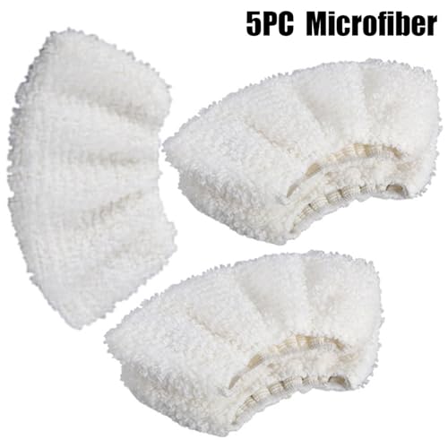 MKVAXR 5 x SC2 SC3 SC4 SC5 Dampfreiniger Frottee-Handwerkzeug-Reinigungspads Staubsauger-Wischmopps Haushaltsreinigung 22 cm x 10 cm Dampfreiniger-Teile(5PC Microfiber) von MKVAXR