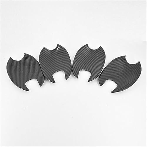 MKVAXR Carbon Fiber Chrom Autotürgriffabdeckung Verkleidung, for Mazda 2 2008-2019, for 3 2010-2019, for 6 2009-2019 Styling Zubehör Türgriffabdeckung(BLACK Carbon Bowl) von MKVAXR