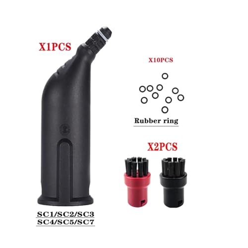 MKVAXR Dampf Staubsauger SC2 SC3 SC7 CTK10 Leistungsstarke düse Reinigung Pinsel kopf Spiegel Werkzeug pinsel Ersatzteile Zubehör Dampfreiniger-Teile(Dark Grey) von MKVAXR