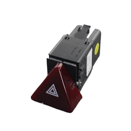 MKVAXR Dunkelroter Warnblinkschalter for Gefahrenalarm, for VW, for Caddy, 2004–2015, for Touran, 2003–2010 1T0953509 1T0 953 509 1TD953509B Warnblinkschalter von MKVAXR
