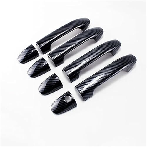 MKVAXR For, Vito W447 V-Klasse 2014-2020, Carbonfaser-Autotürgriffabdeckung, Styling-Zubehör Türgriffabdeckung(BLACK Carbon Handle) von MKVAXR