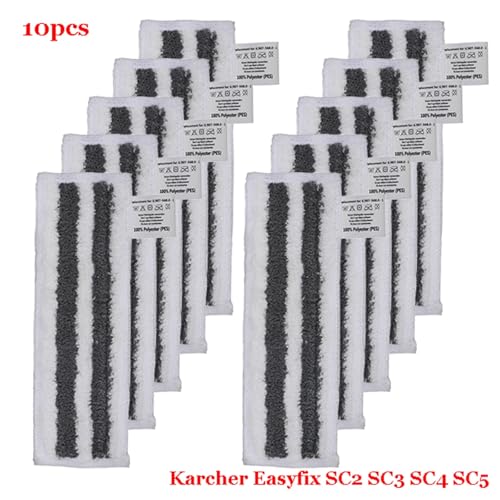 MKVAXR For Easyfix SC2 SC3 SC4 SC5 Dampf-Handreiniger Mikrofaser-Reiniger Wischpad Wischlappen Teile Moppköpfe Tuchzubehör Dampfreiniger-Teile(Set-12) von MKVAXR