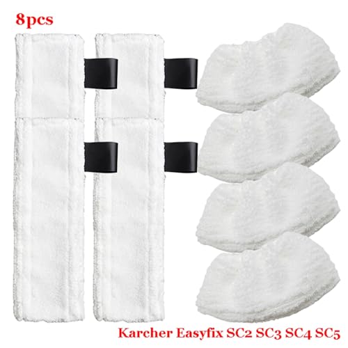 MKVAXR For Easyfix SC2 SC3 SC4 SC5 Dampf-Handreiniger Mikrofaser-Reiniger Wischpad Wischlappen Teile Moppköpfe Tuchzubehör Dampfreiniger-Teile(Set-16) von MKVAXR