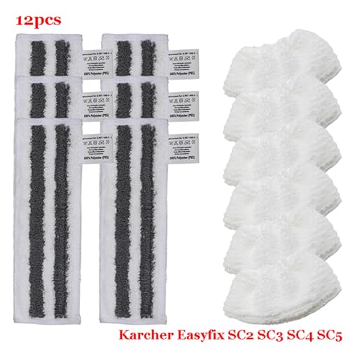 MKVAXR For Easyfix SC2 SC3 SC4 SC5 Dampf-Handreiniger Mikrofaser-Reiniger Wischpad Wischlappen Teile Moppköpfe Tuchzubehör Dampfreiniger-Teile(Set-20) von MKVAXR