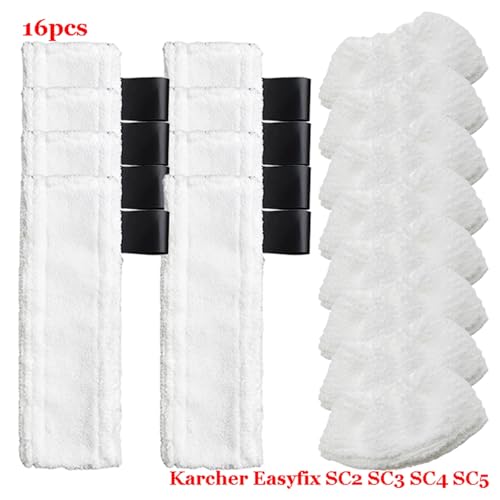 MKVAXR For Easyfix SC2 SC3 SC4 SC5 Dampf-Handreiniger Mikrofaser-Reiniger Wischpad Wischlappen Teile Moppköpfe Tuchzubehör Dampfreiniger-Teile(Set-22) von MKVAXR