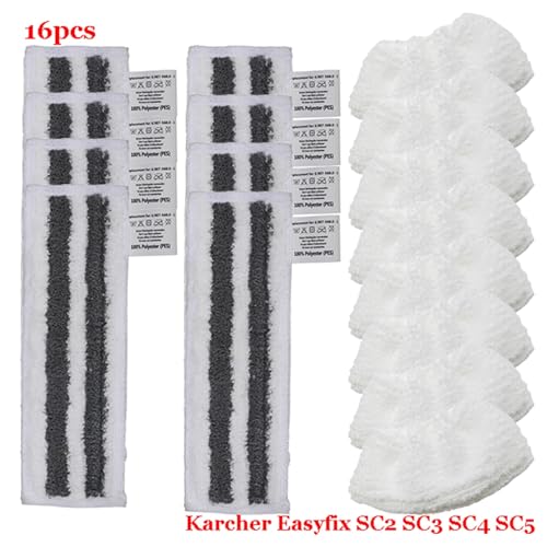 MKVAXR For Easyfix SC2 SC3 SC4 SC5 Dampf-Handreiniger Mikrofaser-Reiniger Wischpad Wischlappen Teile Moppköpfe Tuchzubehör Dampfreiniger-Teile(Set-23) von MKVAXR