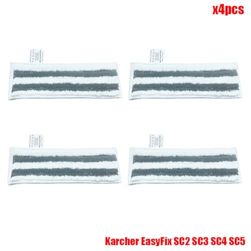 MKVAXR For Easyfix SC2 SC3 SC4 SC5 Handheld Staubsauger Zubehör Mikrofaser Steam Mop Lumpen Ersatz Steam Mop Tuch Dampfreiniger-Teile(4pcs) von MKVAXR