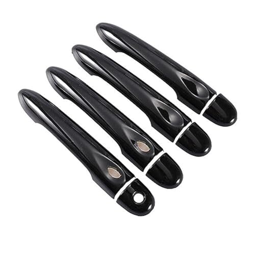 MKVAXR For Renault, Fluence 2009-2017, glänzend schwarz, Autotürgriffabdeckung, Zierleiste, Styling-Zubehör 2010 2011 2012 2013 2014 2015 2016 Türgriffabdeckung(BLACK 4dr 1 Key 2 Buttons) von MKVAXR