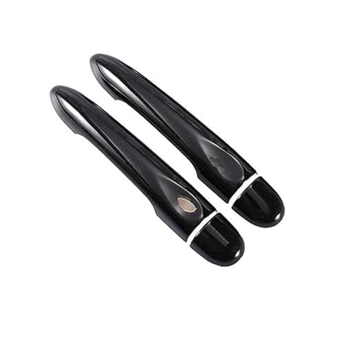 MKVAXR For Renault, Megane 3 MK3 III 2008 2009 2010 2011 2012 2013 2014 2016, glänzend schwarz, Autotürgriffabdeckung, Zierleiste, Styling-Zubehör Türgriffabdeckung(BLACK 2dr No Key 1 Button) von MKVAXR