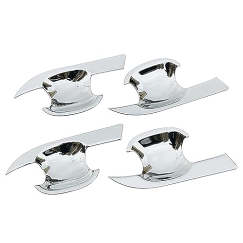 MKVAXR For Toyota, for Corolla, E120 E130 2001-2007 Chrom Auto Türgriff Abdeckung Schüssel Trim Styling Zubehör Overlay Aufkleber Türgriffabdeckung(BLACK Bowl) von MKVAXR