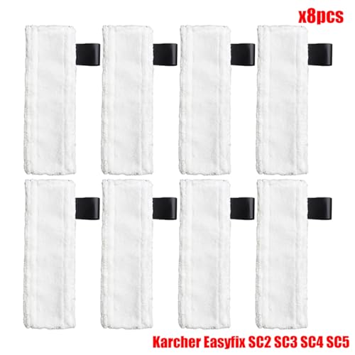 MKVAXR Mikrofaser Steam Mop Pads Abdeckung for EasyFix SC2 SC3 SC4 SC5 Handheld Staubsauger Teile Pinsel Kopf Glas Schaber Dampfreiniger-Teile(Set11) von MKVAXR