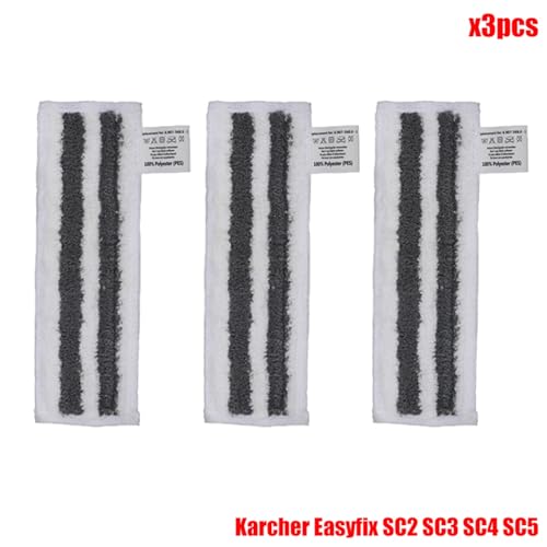 MKVAXR Mikrofaser Steam Mop Pads Abdeckung for EasyFix SC2 SC3 SC4 SC5 Handheld Staubsauger Teile Pinsel Kopf Glas Schaber Dampfreiniger-Teile(Set16) von MKVAXR