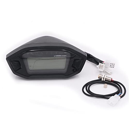 MKVAXR Motorrad Tacho Bunte LCD Digital Tachometer Kilometerzähler Tachometer W/Geschwindigkeit Sensor Universal Motorrad-Tachometer MKVAXR Motorrad Tacho Bunte LCD Digital Tachometer Kilometerzähler Tachometer W/Geschwindigkeit Sensor Universal Motorrad-Tachometer von MKVAXR