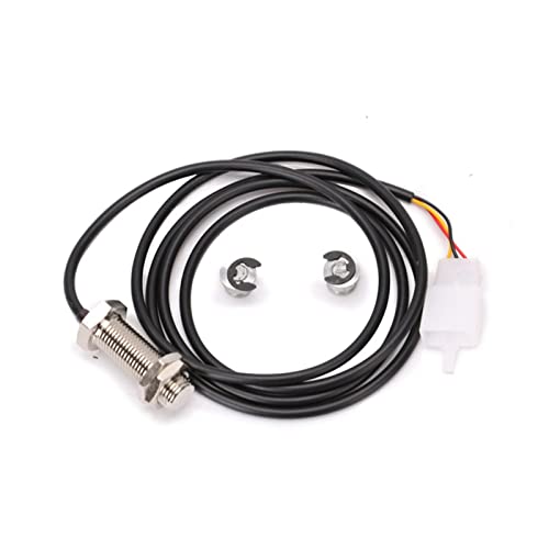 MKVAXR Motorrad Tacho Kabel Sensor Fall M3 Digital Kilometerzähler Zubehör Länge 800mm Motorrad-Tachometer(Without bracket-B) von MKVAXR