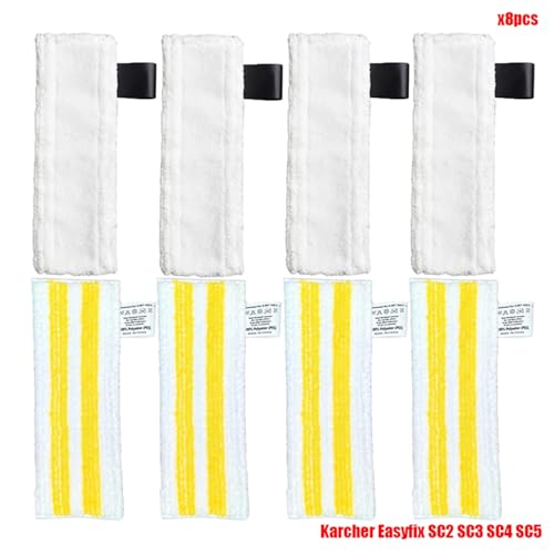 MKVAXR Neu Mikrofaser Steam Mop Lumpen Kopf Pinsel EasyFix SC2 SC3 SC4 SC5 Handheld Staubsauger Zubehör Glas Schaber Dampfreiniger-Teile(Set10) von MKVAXR