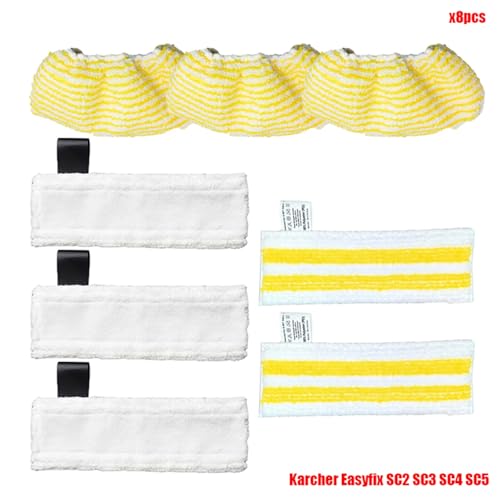 MKVAXR Neu Mikrofaser Steam Mop Lumpen Kopf Pinsel EasyFix SC2 SC3 SC4 SC5 Handheld Staubsauger Zubehör Glas Schaber Dampfreiniger-Teile(Set13) von MKVAXR