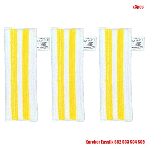 MKVAXR Neu Mikrofaser Steam Mop Lumpen Kopf Pinsel EasyFix SC2 SC3 SC4 SC5 Handheld Staubsauger Zubehör Glas Schaber Dampfreiniger-Teile(Set4) von MKVAXR