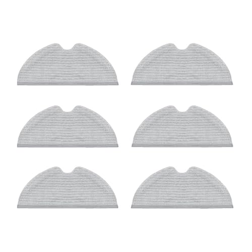 MKVAXR Roboter-Bodenreinigungsmatte, Waschbare Mopptücher, for Xiaomi, for Mijia 1C 1T STYTJ01ZHM Mi Kehrroboter Staubsauger Ersatzzubehör Ersatzteile(6pcs) von MKVAXR
