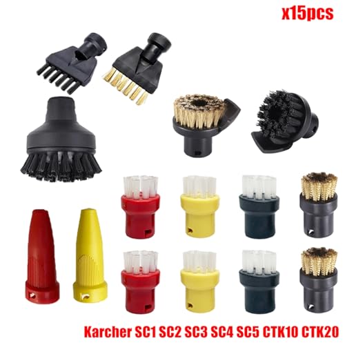 MKVAXR Zubehör Nylon Düsenbürste for SC1 SC2 SC3 SC4 SC5 SC7 CTK10 CTK20 Handdampfstaubsauger Teile Ersatz Dampfreiniger-Teile(Set11) von MKVAXR