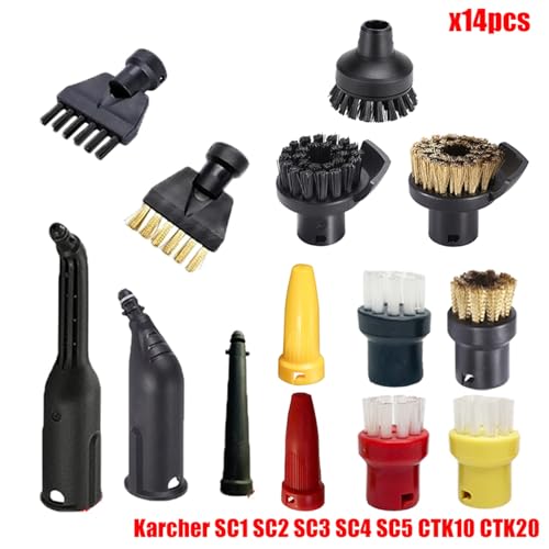 MKVAXR Zubehör Nylon Düsenbürste for SC1 SC2 SC3 SC4 SC5 SC7 CTK10 CTK20 Handdampfstaubsauger Teile Ersatz Dampfreiniger-Teile(Set7) von MKVAXR