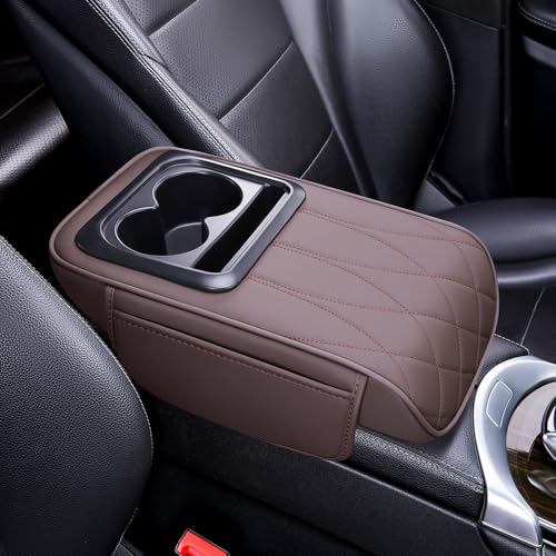 MKWGZPGW Auto Armlehnenkissen für Toyota Auris 3-Door E180 E150 2006-2019,Leder wasserdichte Armlehnenkissen, Auto Mittelkonsole Armlehne Kissen mit 2 Aufbewahrungstaschen,Coffee MKWGZPGW Auto Armlehnenkissen für Toyota Auris 3-Door E180 E150 2006-2019,Leder wasserdichte Armlehnenkissen, Auto Mittelkonsole Armlehne Kissen mit 2 Aufbewahrungstaschen,Coffee von MKWGZPGW
