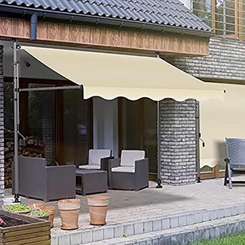 Einziehbare Markise, Balkon Markise, Ohne Bohren, Balkon Markise Ohne Bohren, Markise Wasserdicht (Color : A, Size : 300cm/9.8ft) von MKYOKO