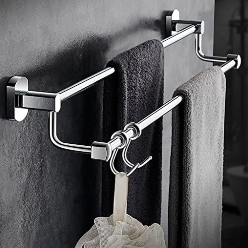 Handtuchhalter Vollkupfer-Handtuchhalter fürs Badezimmer, Doppelstangen-Badetuchhalter, an der Wand montierter Leichter Handtuchhalter mit Haken, Handtuchhalter/50 cm, Doppelstange Handtuchhalter Vollkupfer-Handtuchhalter fürs Badezimmer, Doppelstangen-Badetuchhalter, an der Wand montierter Leichter Handtuchhalter mit Haken, Handtuchhalter/50 cm, Doppelstange von MKYOKO