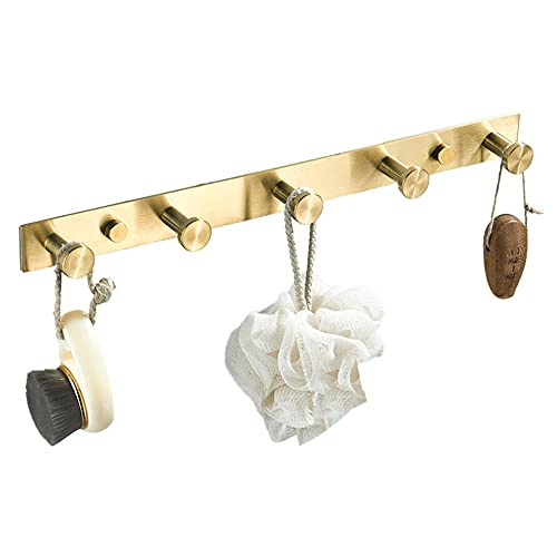 MKYOKO Handtuchhalter Garderobenständer Edelstahl Kleiderhaken Wandhaken Golden Selbstklebend Ohne Bohren Für Badezimmer Küche-Golden_3 Haken Badezimmer Hardware/Weiß/5 Haken MKYOKO Handtuchhalter Garderobenständer Edelstahl Kleiderhaken Wandhaken Golden Selbstklebend Ohne Bohren Für Badezimmer Küche-Golden_3 Haken Badezimmer Hardware/Weiß/5 Haken von MKYOKO