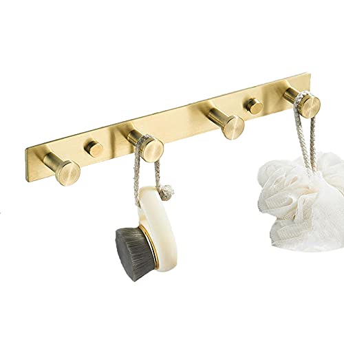 MKYOKO Handtuchhalter Garderobenständer Edelstahl Kleiderhaken Wandhaken Golden Selbstklebend Ohne Bohren für Badezimmer Küche-Golden_3 Haken Badezimmer Hardware/Weiß/4 Haken MKYOKO Handtuchhalter Garderobenständer Edelstahl Kleiderhaken Wandhaken Golden Selbstklebend Ohne Bohren für Badezimmer Küche-Golden_3 Haken Badezimmer Hardware/Weiß/4 Haken von MKYOKO
