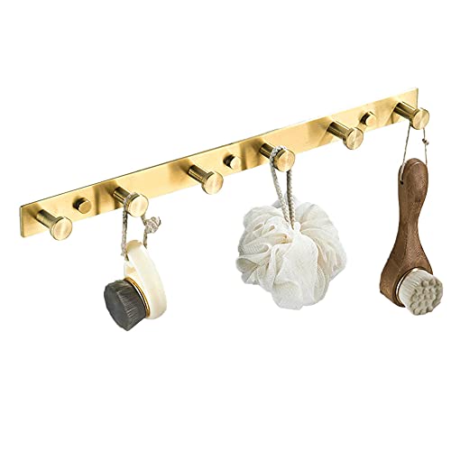 MKYOKO Handtuchhalter Garderobenständer Garderobenhaken aus Edelstahl Wandhaken Golden Selbstklebend Ohne Bohren für Badezimmer Küche-Golden_3 Haken Badezimmer Hardware/Weiß/6 Haken MKYOKO Handtuchhalter Garderobenständer Garderobenhaken aus Edelstahl Wandhaken Golden Selbstklebend Ohne Bohren für Badezimmer Küche-Golden_3 Haken Badezimmer Hardware/Weiß/6 Haken von MKYOKO