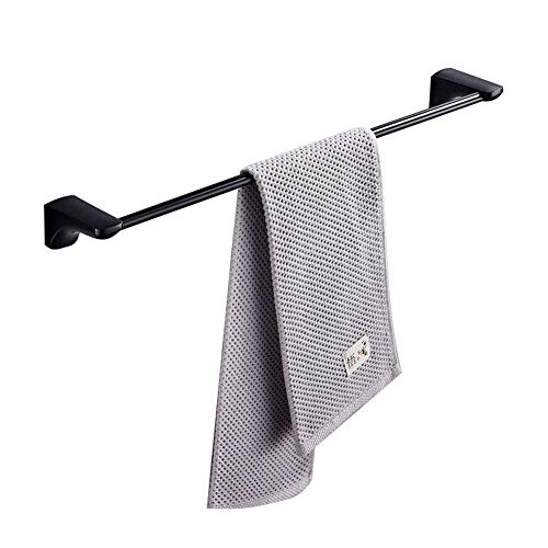 MKYOKO Handtuchhalter Handtuchhalter, Wandmontierter Handtuchhalter aus Edelstahl Schwarz Einpoliger Handtuchhalter Badezimmerhalter Badezimmer-Hardware von MKYOKO